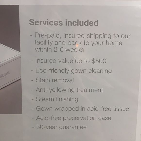 Wedding Grown Preservation Kit - Picture 3 of 6